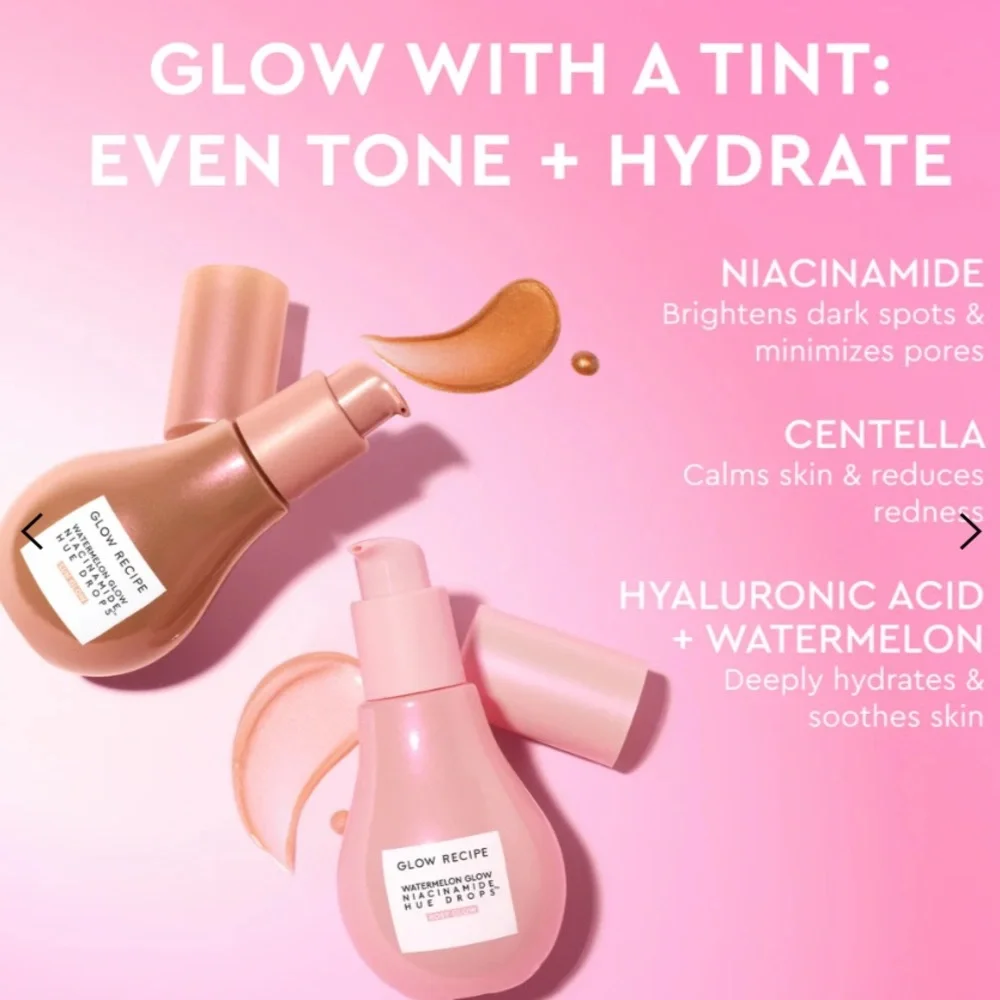 5 for 25⚡️Glow Recipe Watermelon Glow Niacinamide Hue Drops 5ml - Picture 4 of 7